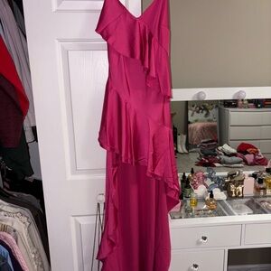 Forever 21 Fuchsia Asymmetrical Dress